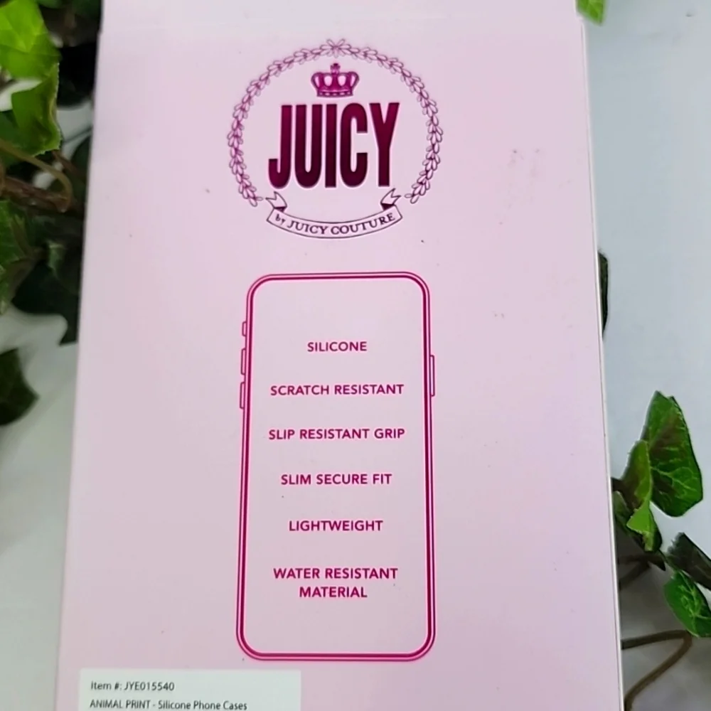 Juicy Couture Crown Iphone 12 Cellphone Cover New